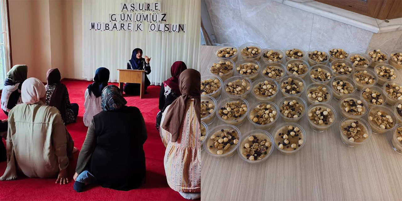 Rize'de Tenzile Erdoğan Kız Öğrenci Yurdu'nda Aşure Günü Kutlaması