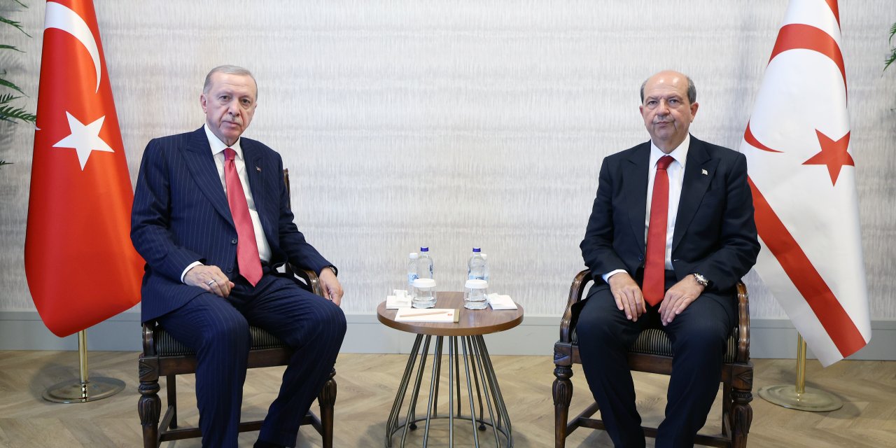 Cumhurbaşkanı Erdoğan, Kktc Cumhurbaşkanı Tatar İle Görüştü-görüntü Eklendi