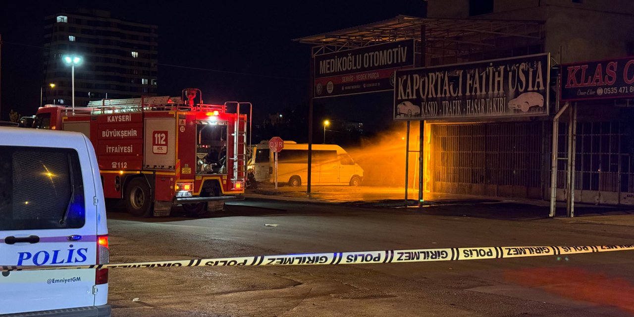 Kayseri’de Doğal Gaz Borusundaki Patlamanın Ardından Yangın Çıktı