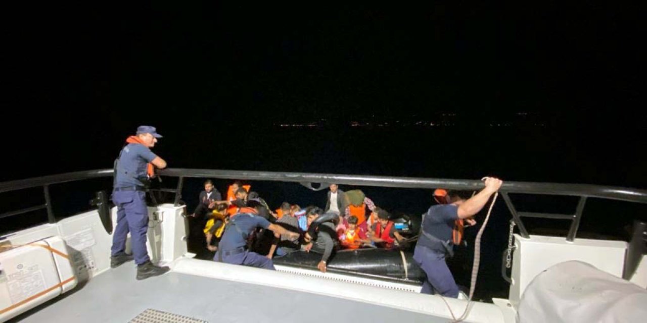 Çanakkale Açıklarında 36 Kaçak Göçmen Kurtarıldı