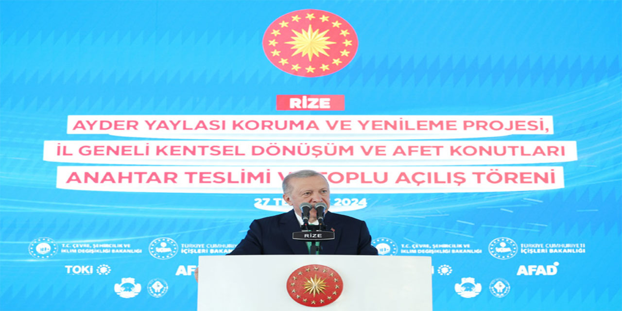 Cumhurbaşkanı Erdoğan: “Rize ve diğer 80 ilimiz için çalışmaya, hayalleri tek tek gerçekleştirmeye devam edeceğiz”