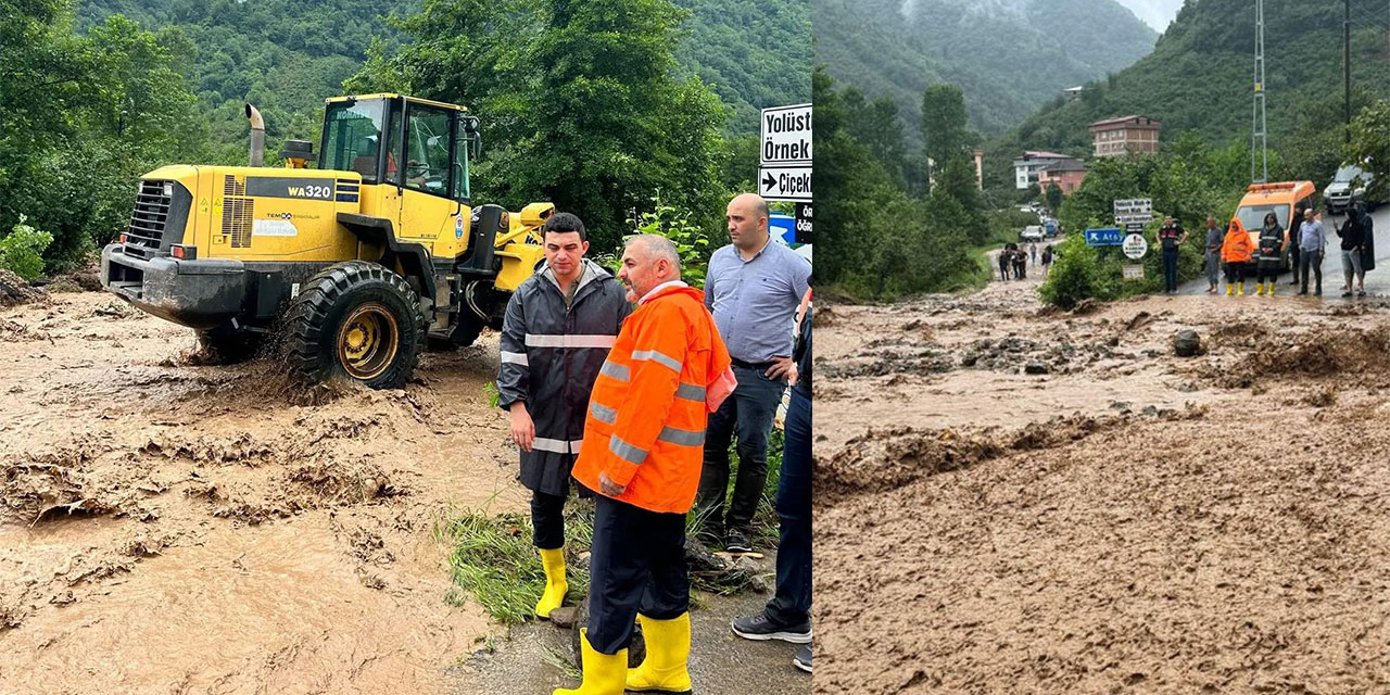 Trabzon’da sağanak, sel, taşkın ve heyelana neden oldu