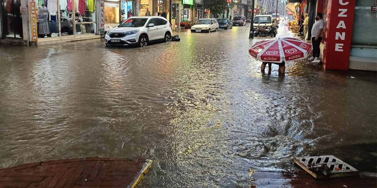 Giresun'da sağanak etkili oldu