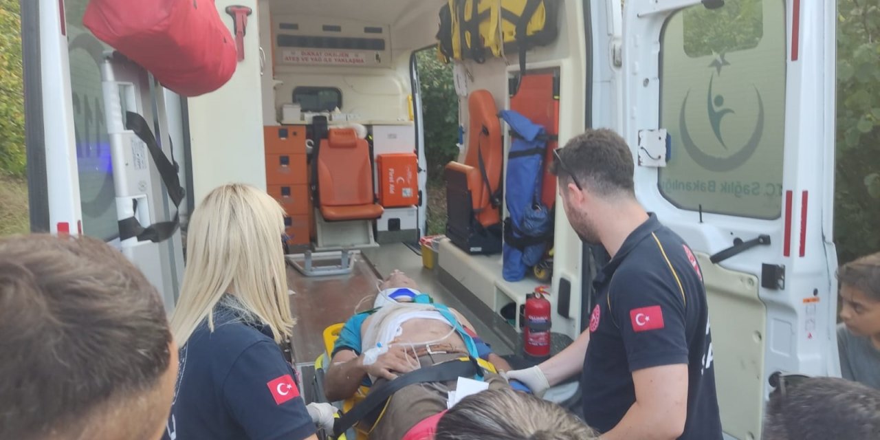 Fındık Bahçesinde Tırpan Yaparken 60 Metre Yükseklikten Yuvarlandı