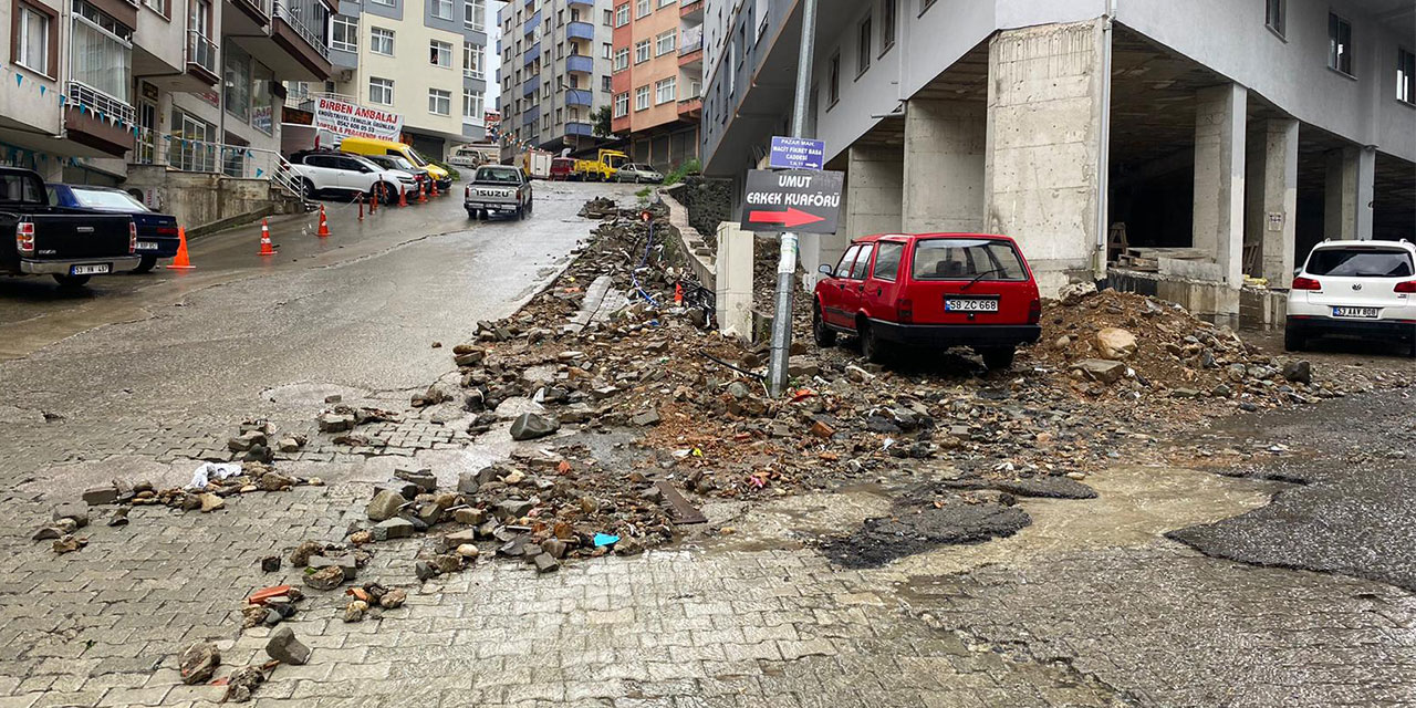 Rize’de sağanak etkili oldu