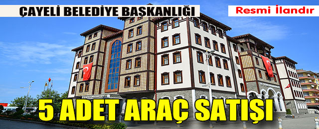 5 Adet Araç Satışı