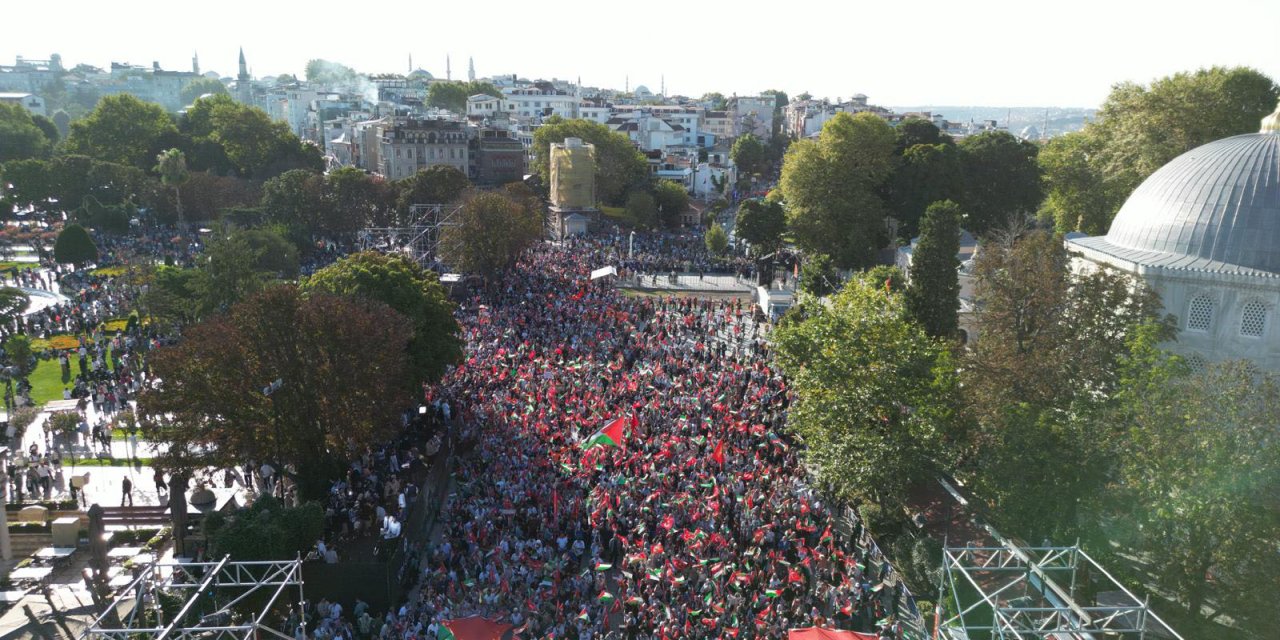 İstanbul-ayasofya Meydanı'nda, 'şehit Haniye'Den Son Çağrı' Mitingi -1