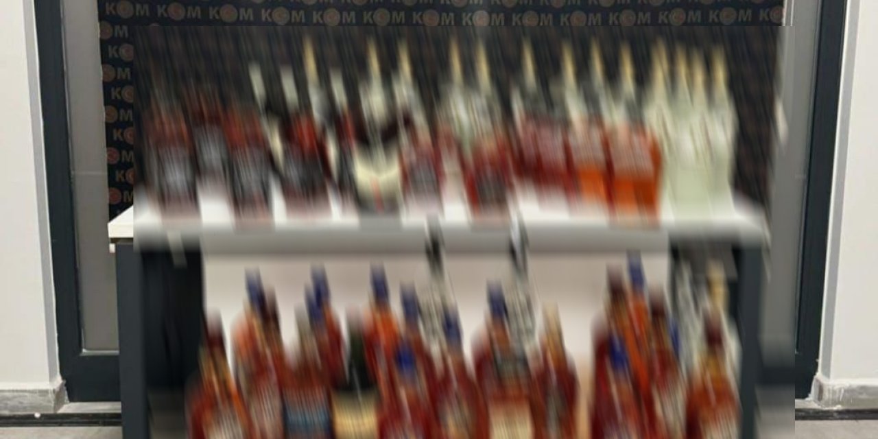 Yalova'da 72 Şişe Kaçak İçki Ele Geçirildi