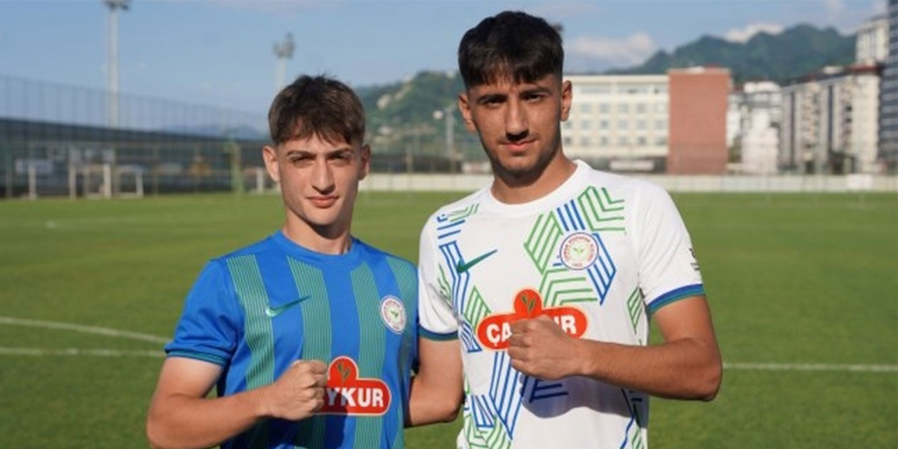 Çaykur Rizespor'da Muhammed Baltacı ve Muhammet Mert Karaca Profesyonel Oldu