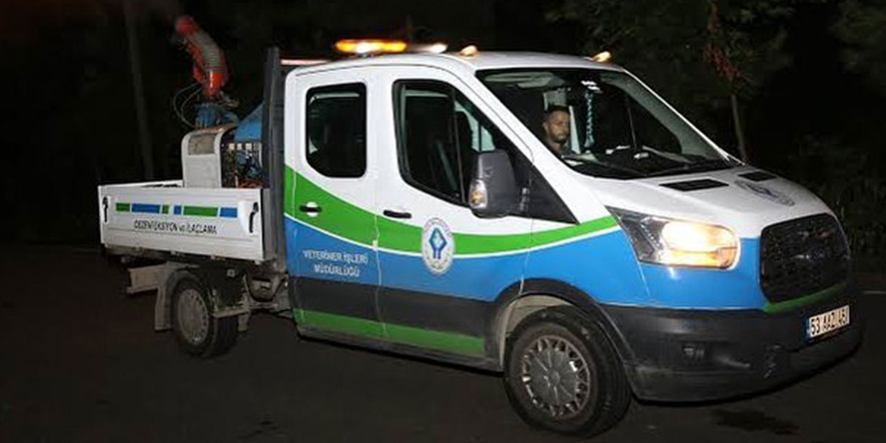 Rize'de bu akşam 12 mahallede ilaçlama yapılacak