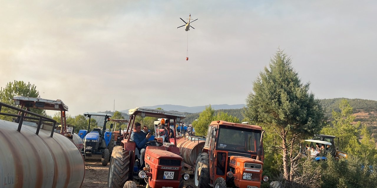 Muğla'nın 2 İlçesinde Orman Yangını (5)
