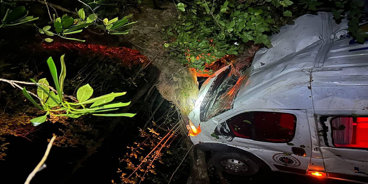 Gümüşhane'de minibüs uçuruma yuvarlandı: 6 yaralı