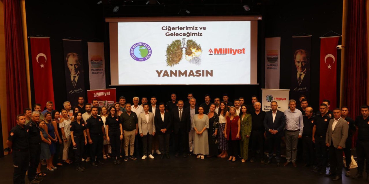 Marmaris'te 'Ciğerlerimiz Ve Ormanlarımız Yanmasın' Konulu Toplantı Yapıldı
