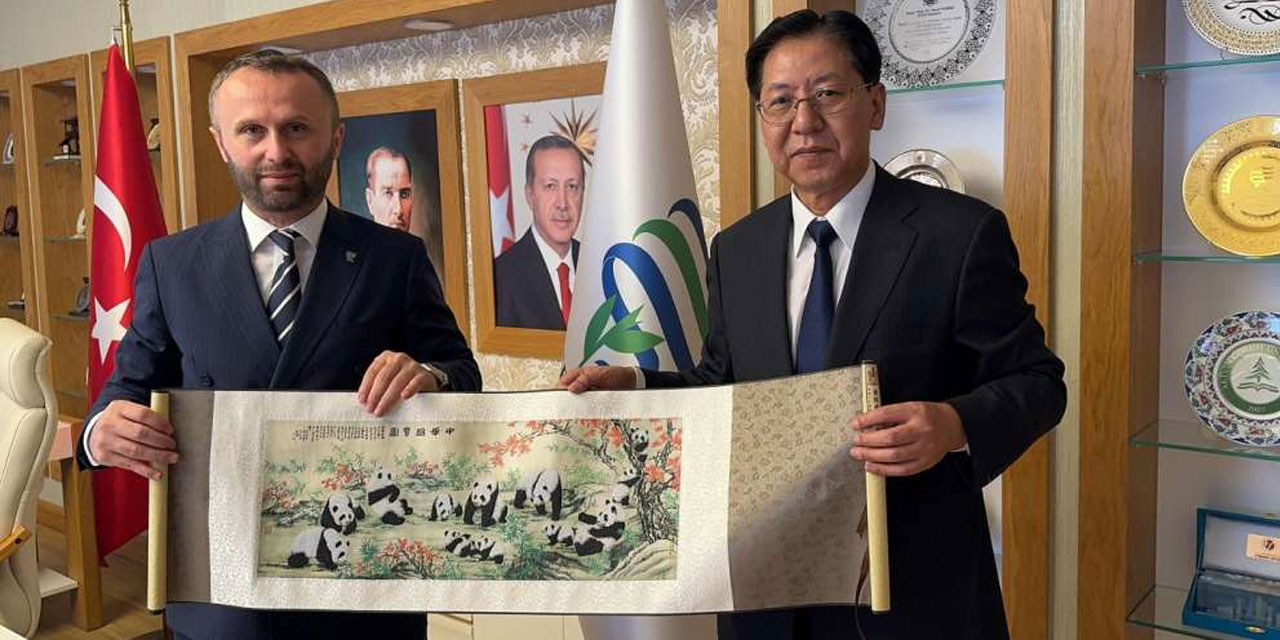 Çin Halk Cumhuriyeti Büyükelçisinden RTEÜ Rektörü Yılmaz'a Ziyaret