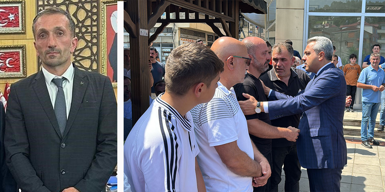 Rize'de silahlı tartışmada hayatını kaybeden MHP Derepazarı İlçe Başkanı Kap'ın cenazesi defnedildi