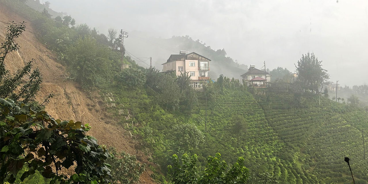 Rize'de sağanak, heyelan ve taşkınlara neden oldu