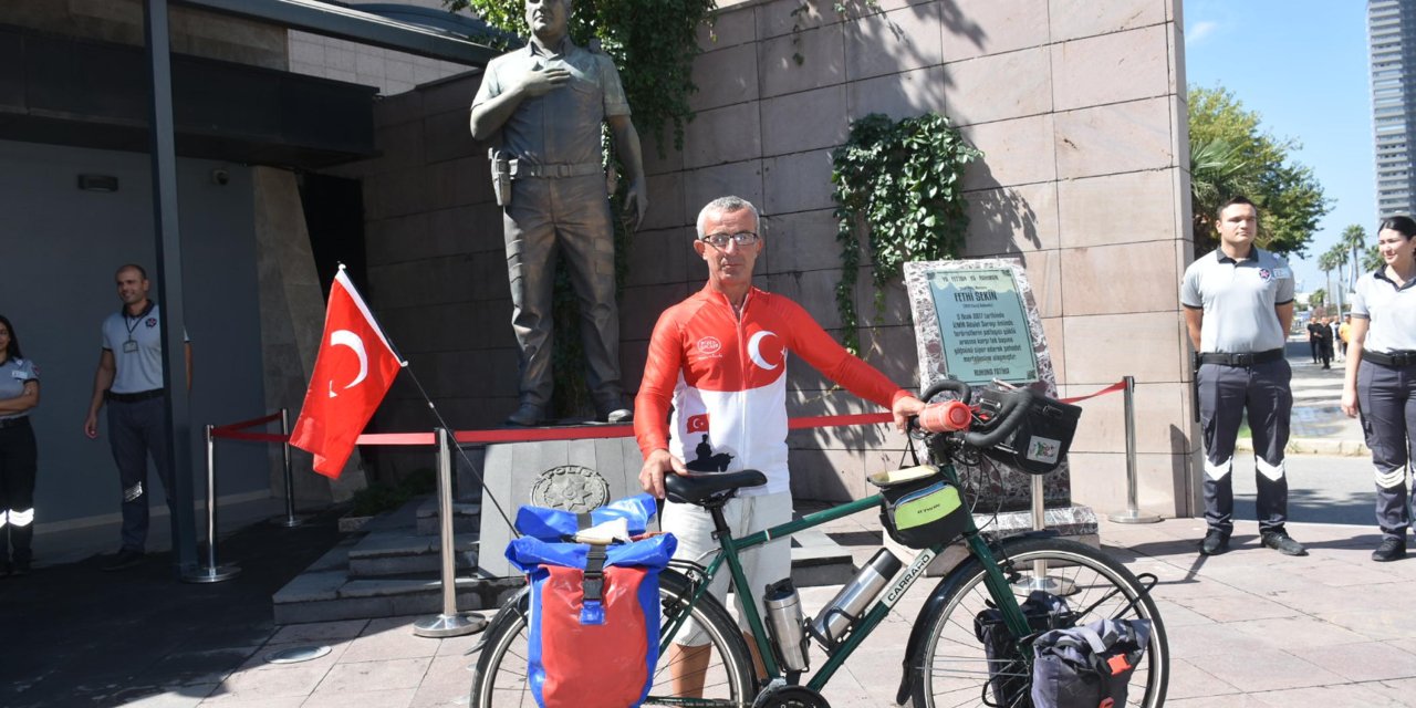 Şehit Polis Fethi Sekin İçin 1570 Kilometrelik Anma Turuna Çıktı