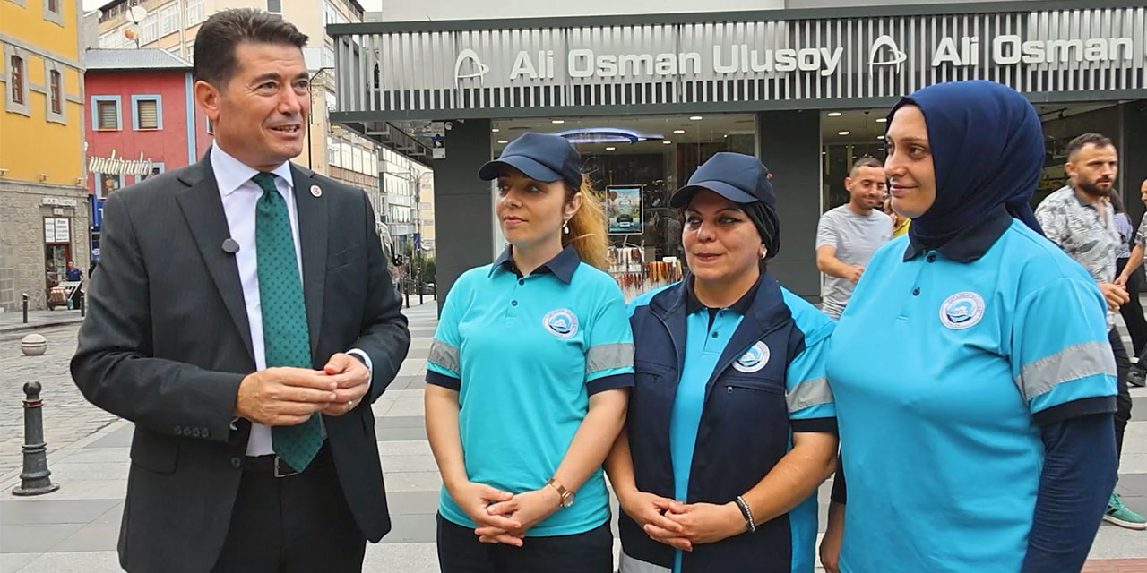 Kadın temizlik görevlileri, Ortahisar’da fark yaratıyor