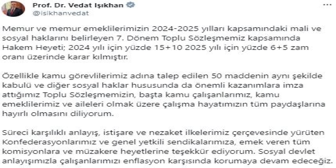 Memur Ve Memur Emeklilerine Yapılacak Zam Oranları Belli Oldu (2)