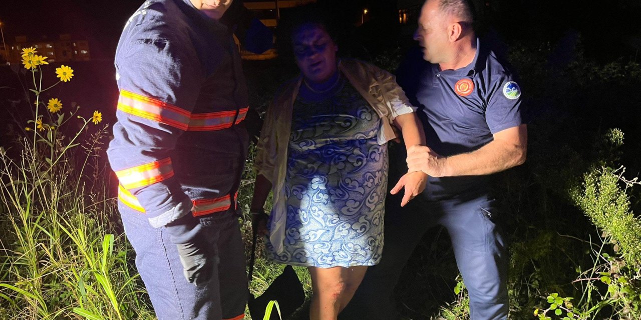 Toplamak İstediği Diken Ucu Otlarının Arasına Yuvarlanıp Mahsur Kaldı