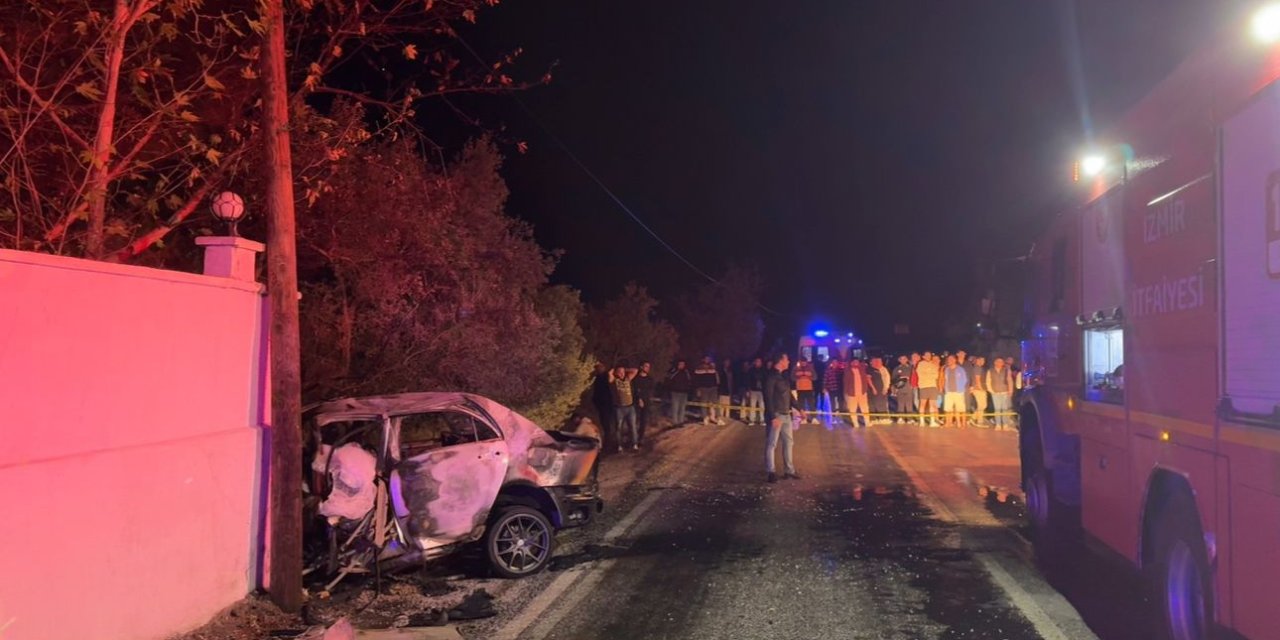 Kazanın Ardından Alev Alan Otomobilde Yanarak Öldü