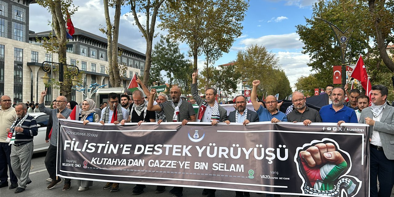 Kütahya’da, Filistin'e Destek Yürüyüşü