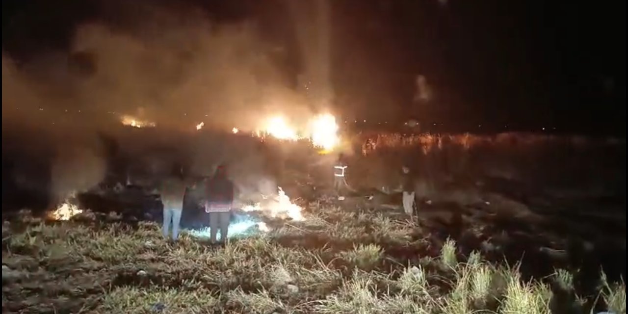 Yüksekova'da, Birçok Kuş Türünün Yaşadığı Nehil Sazlığı'ndaki Yangın Söndürüldü