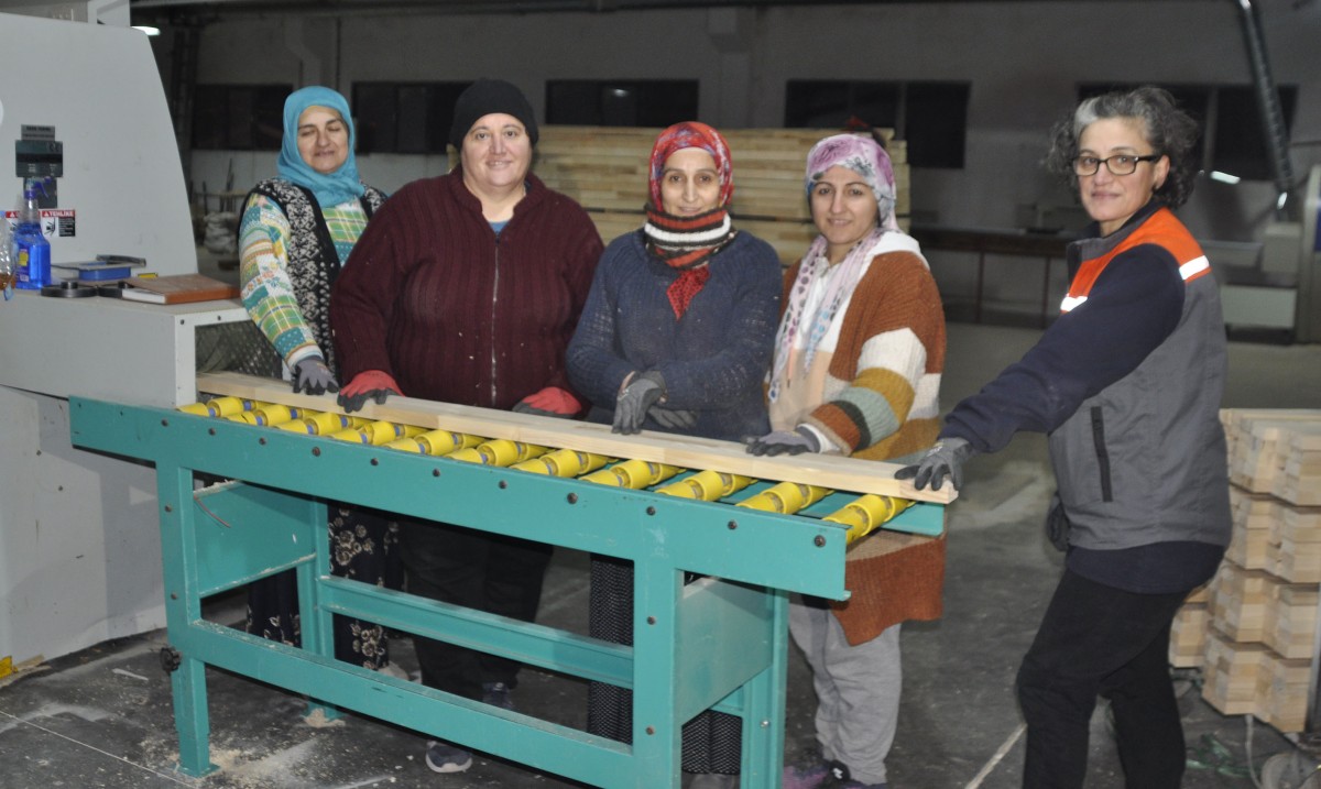 Artvin'de kadın eliyle üretilen keresteler ihraç ediliyor