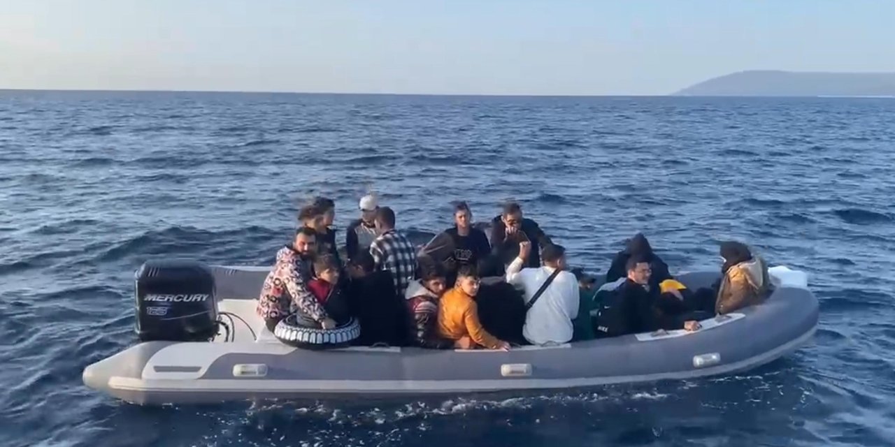 İzmir'de 58 Kaçak Göçmen Yakalandı, 42 Kaçak Göçmen Kurtarıldı