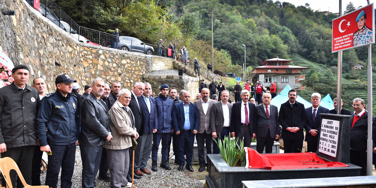 Şehit Jandarma Komando Er Musa Danışmaz mezarı başında anıldı