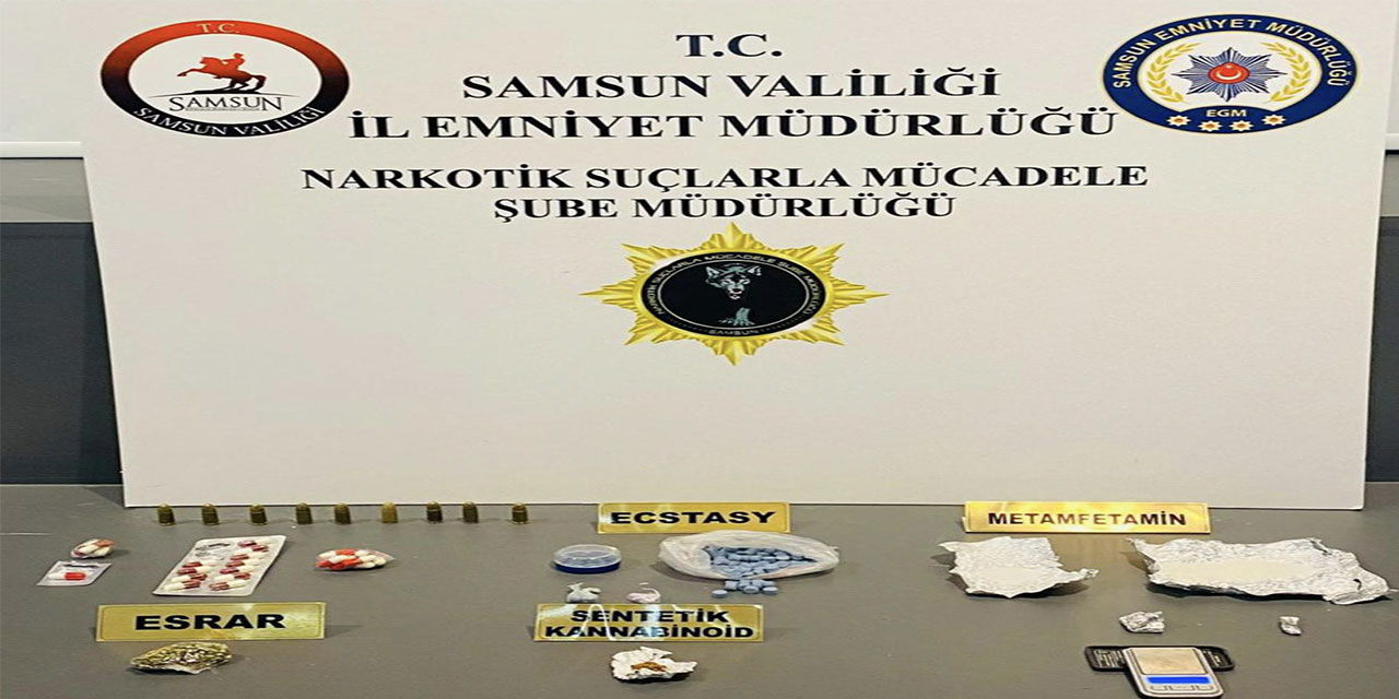 Samsun'da uyuşturucu oparasyonunda 2 kişi gözaltına alındı