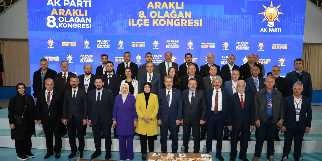 AK Parti Araklı 8. Olağan İlçe Kongresi yapıldı