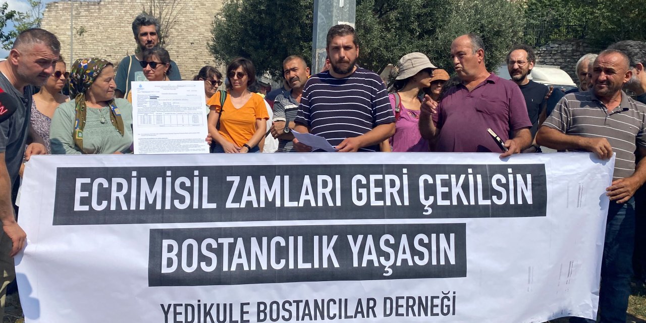 Yedikule Bostancıları İbb'nin Yüzde Bin Oranındaki Ecrimisil Zammını Protesto Etti