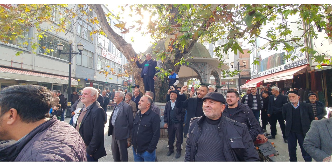 Tokat Çatıya Konan Akbabayı Görüntülemek İçin Yarıştılar