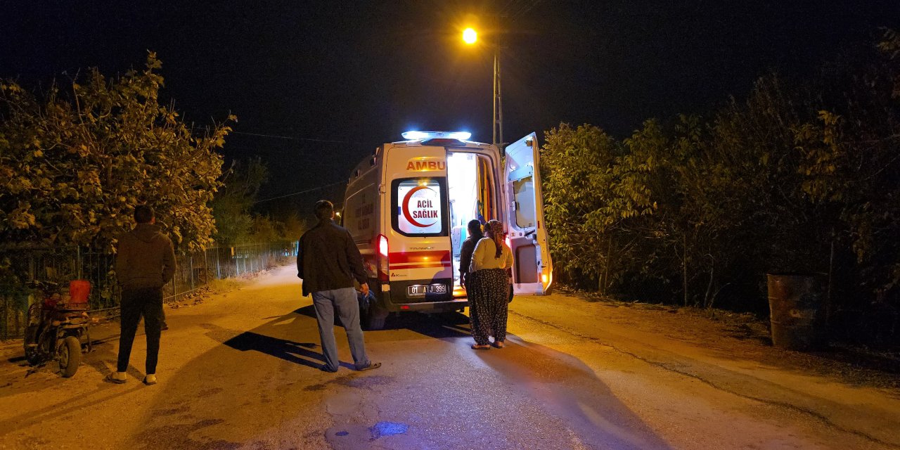 Kozan’da sobadan çıkan yangında bir kişi dumandan etkilendi