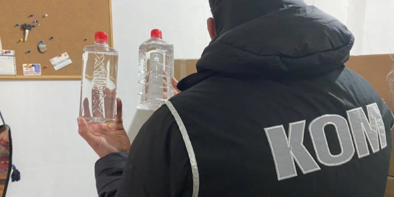 Sivas'ta sahte ve kaçak içki operasyonu