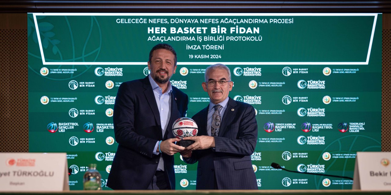 TBF ile Orman Genel Müdürlüğü, 'Her Basket Bir Fidan' projesine imza attı