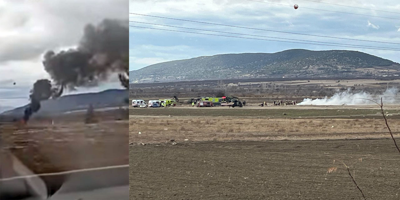 Isparta'da askeri helikopter düştü 5 Şehit