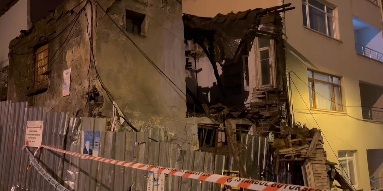 Beyoğlu’nda Metruk Binada Kısmi Çökme Meydana Geldi