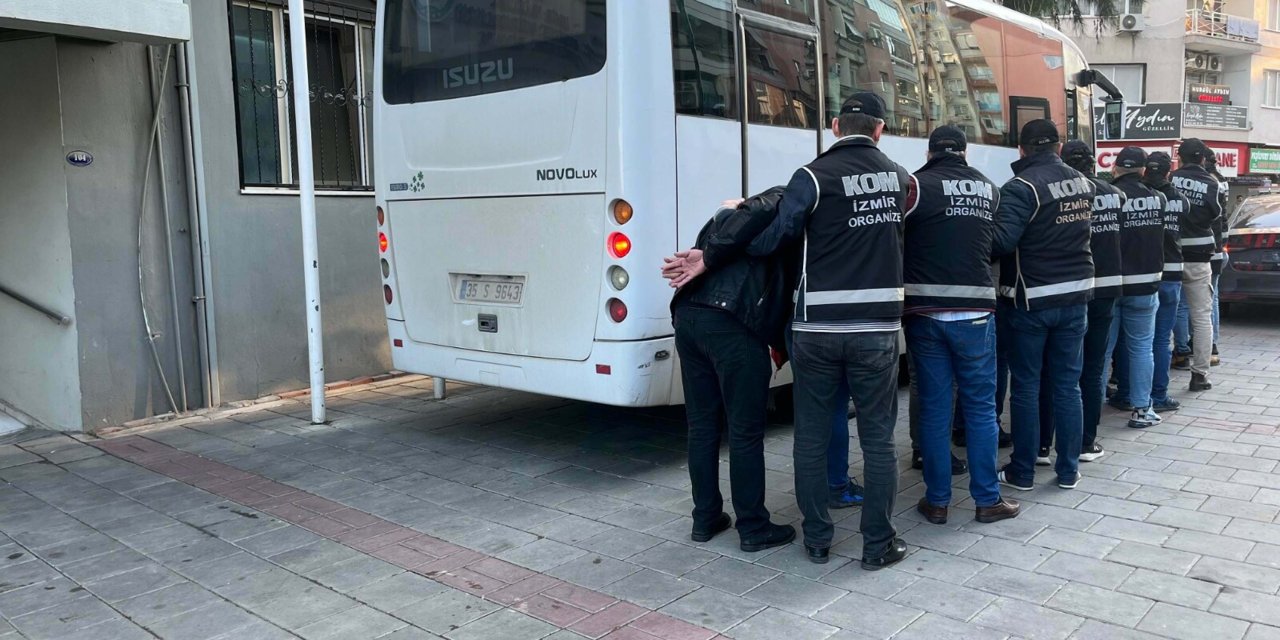 İzmir’de suç örgütüne operasyonda 7 kişi tutuklandı