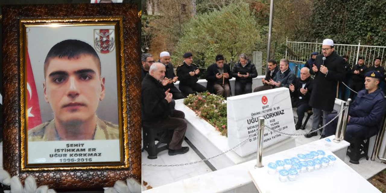 Şehit Er Uğur Korkmaz, 8. Yıl Dönümünde Rize'de Anıldı