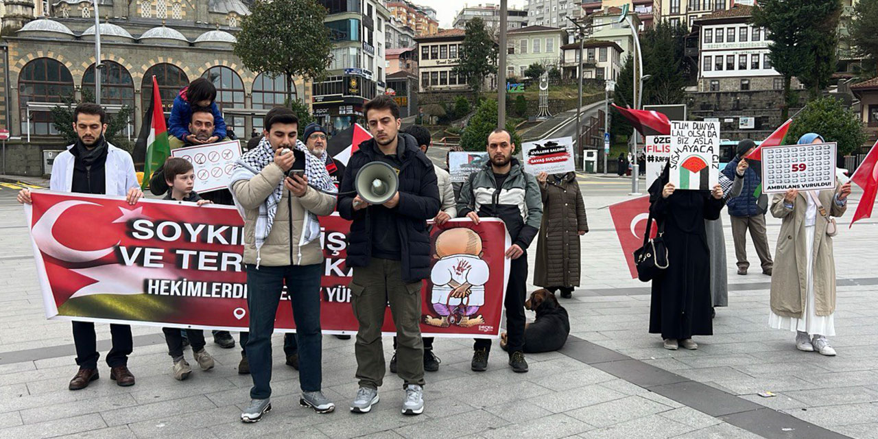 Rize'den Gazze'ye Çığlık: Sessiz Yürüyüşler Devam Ediyor