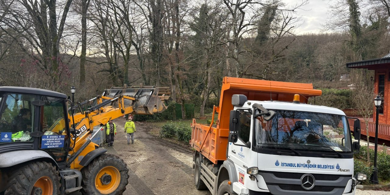 İstanbul- Belgrad Ormanı'ndaki İBB tabelaları kaldırıldı; DKMP tabelaları asıldı