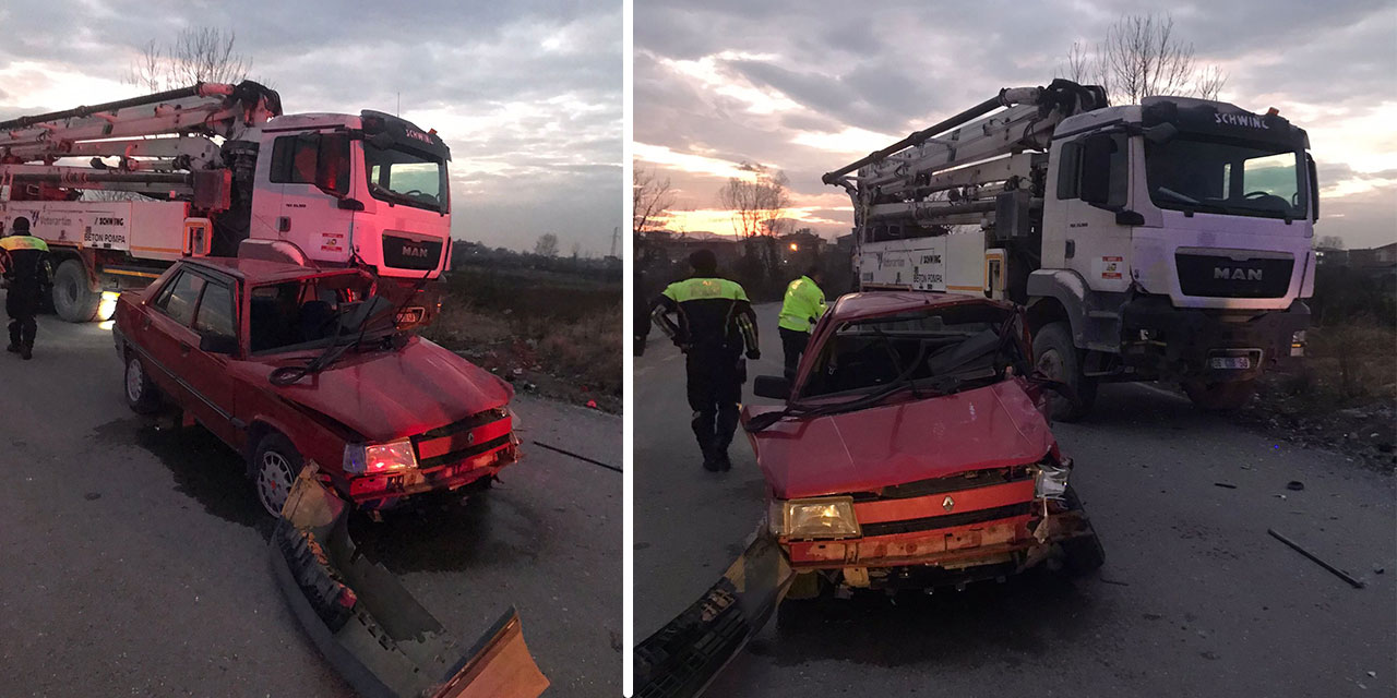 Samsun'da 9 yaşındaki çocuğun kullandığı otomobille kamyon çarpıştı 3'ü ağır 5 yaralı