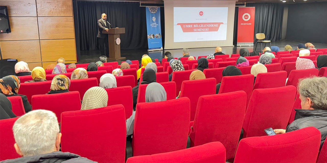 Rizeli Umreciler İçin Bilgilendirme Semineri Düzenlendi