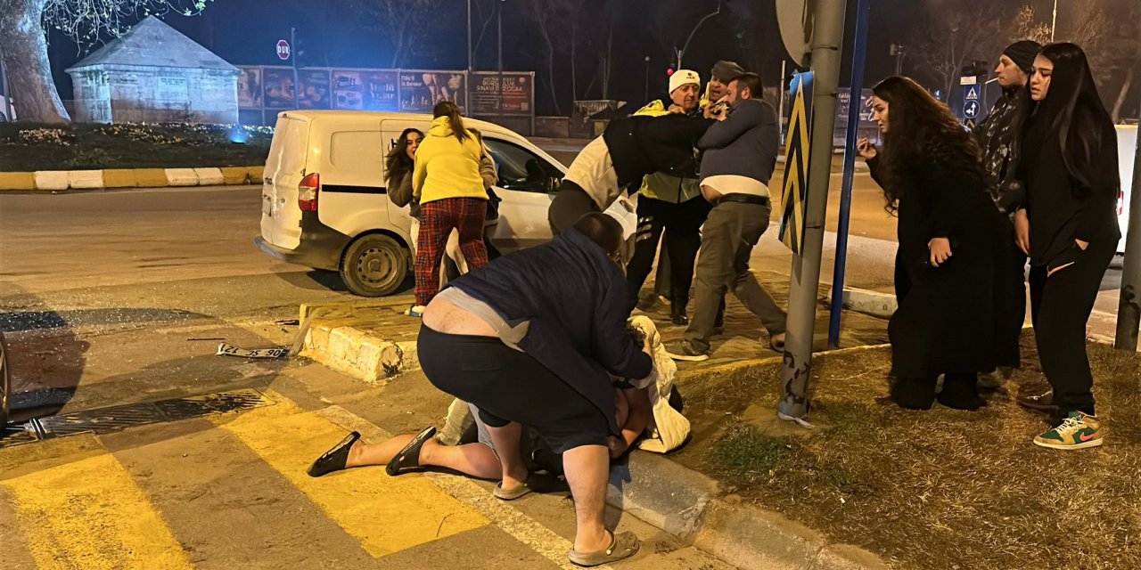 Edirne'de yaralamalı kazanın ardından taraflar kavga etti: 11 gözaltı