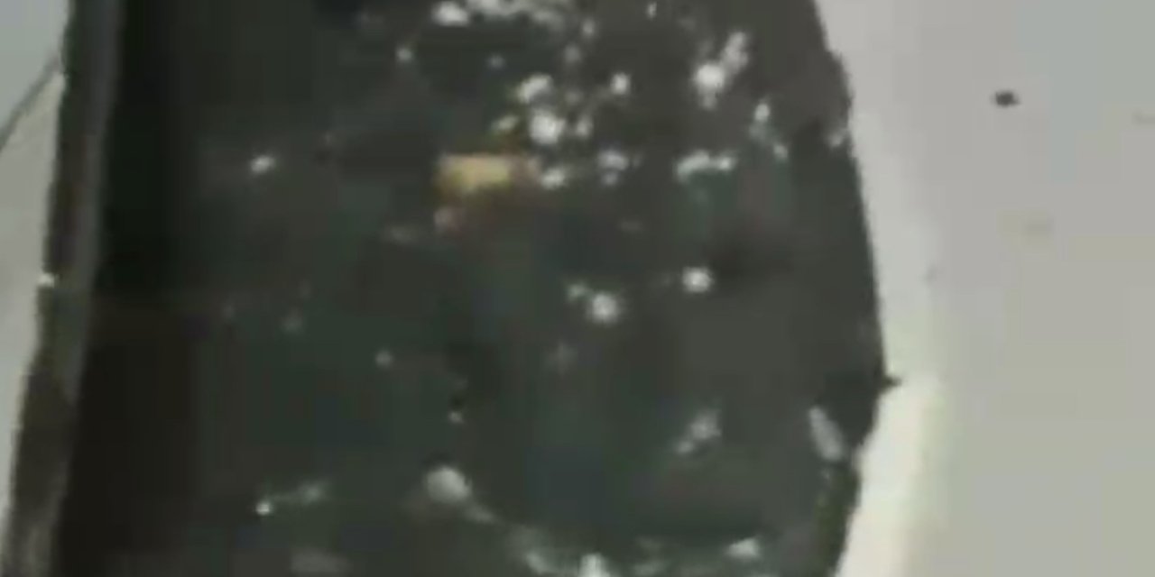 Sivas'ta Dolu Yağdı