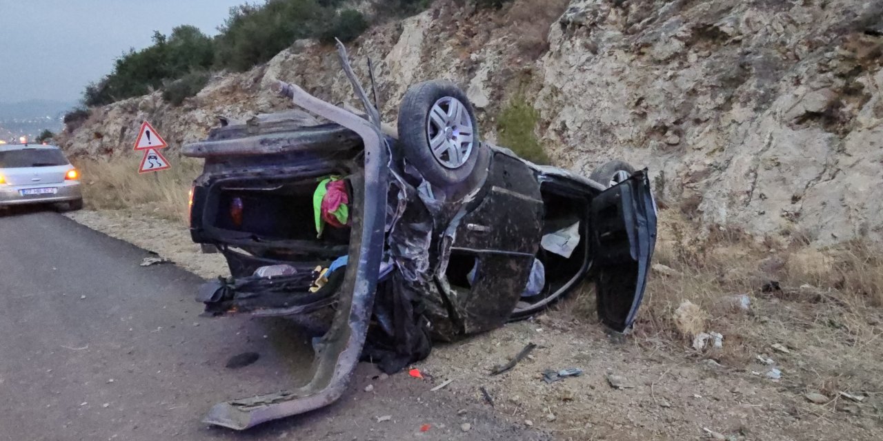 Otomobil takla attı: 2 yaralı