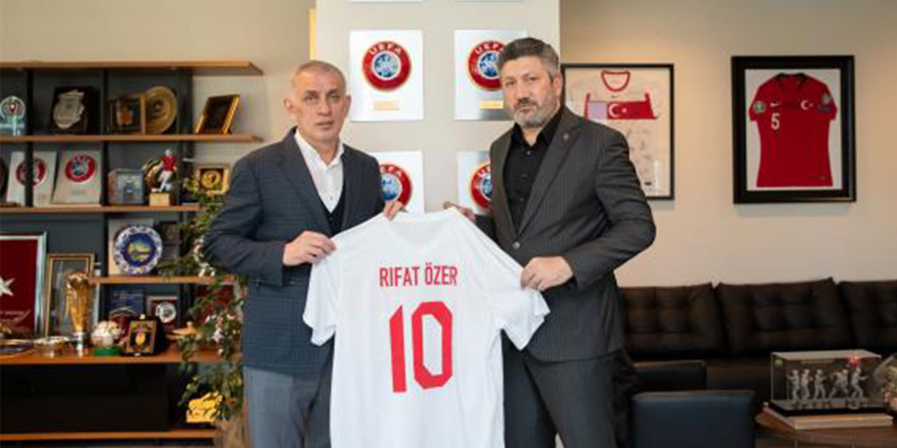 Güneysu Belediye Başkanı Özer'den, TFF Başkanı Hacıosmanoğlu'na Ziyaret