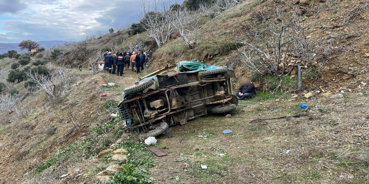 Tarım işçilerini taşıyan cip uçuruma yuvarlandı: 1 ölü, 6 yaralı